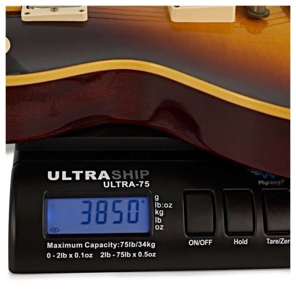 Gibson Custom 1958 Les Paul Standard Reissue Ultra Light Aged, Bourbon Burst #65143 - weight shot