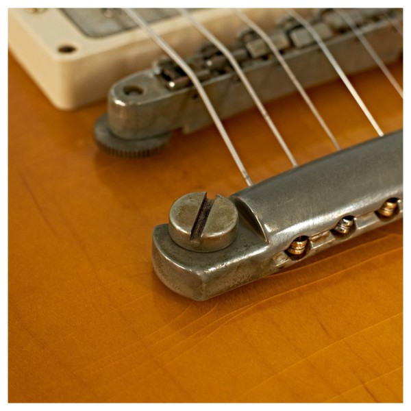 Gibson Custom 1958 Les Paul Standard Reissue Ultra Light Aged, Bourbon Burst #65143 - bridge