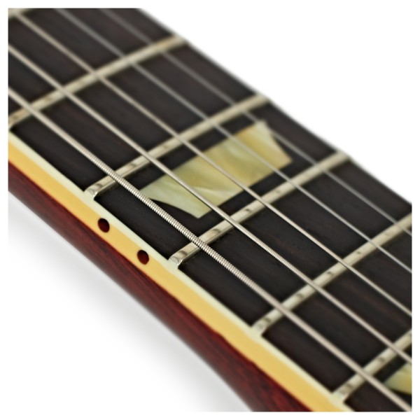 Gibson Custom 1958 Les Paul Standard Reissue Ultra Light Aged, Bourbon Burst #65143 - fretboard