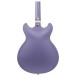 Ibanez AS73G Artcore, Metallic Purple Flat close up 2