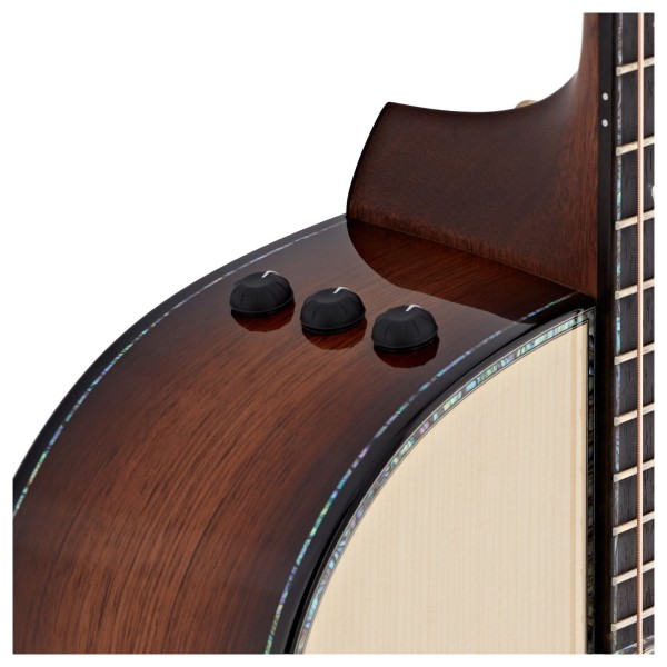 Taylor Presentation PS14ce Electro Acoustic, Honduran Rosewood/Adirondack Spruce - controls