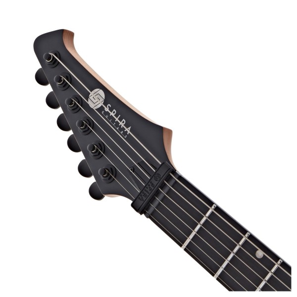 Spira Guitars S-400 MGR LH Left Handed, Satin Green - headstock