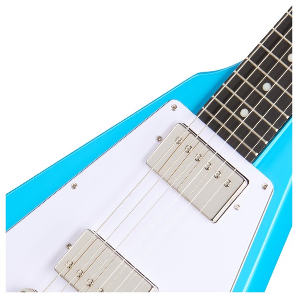 Epiphone Flying V 70s, Maui Blue - pickups