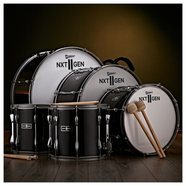 Premier NXT GEN Marching 16" x 14" Bass Drum, Black