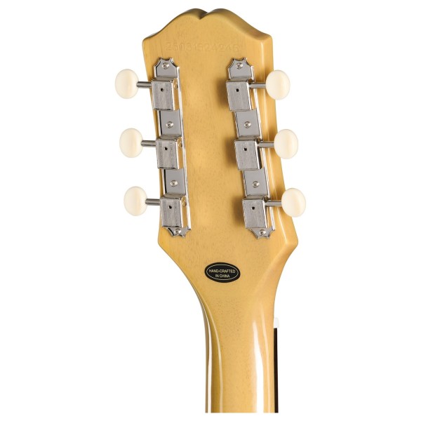 Epiphone Les Paul Special Double Cut, TV Yellow - back of headstock