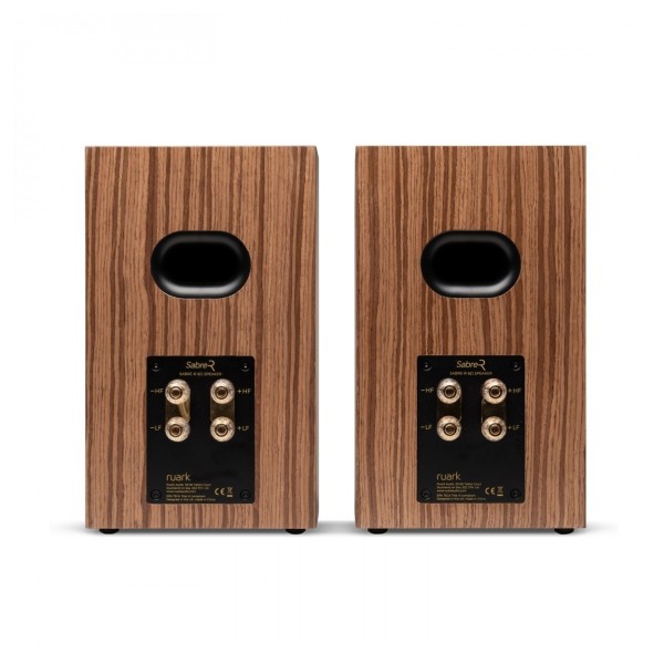 Ruark Audio Sabre-R Bookshelf Speakers (Pair), Fused Walnut rear 
