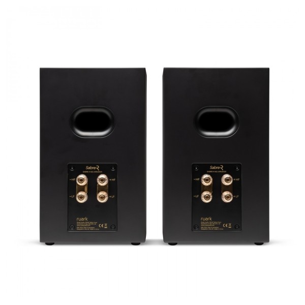 Ruark Audio Sabre-R Bookshelf Speakers (Pair), Charcoal rear 