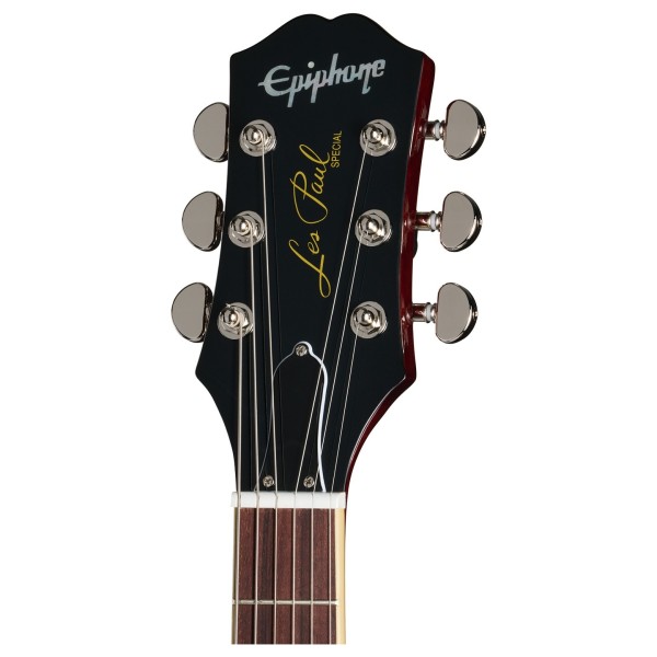 Epiphone Les Paul Special Double Cut Figured, Bourbon Burst - headstock
