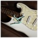 Kyser Fender Quick Change Capo, Surf Green - In use