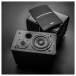 Audio Technica AT-LP60XUSB Turntable, Gun Metal & Edifier R1280DB Active Speaker, Black Hi-Fi Bundle 2 