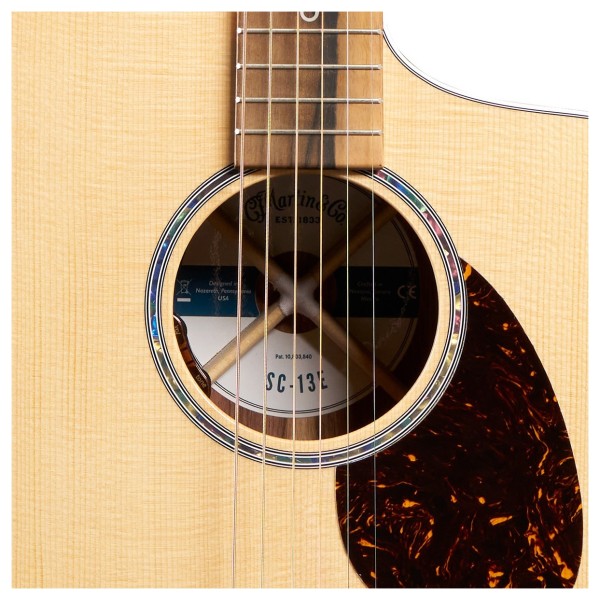 Martin SC-13E Modern - soundhole