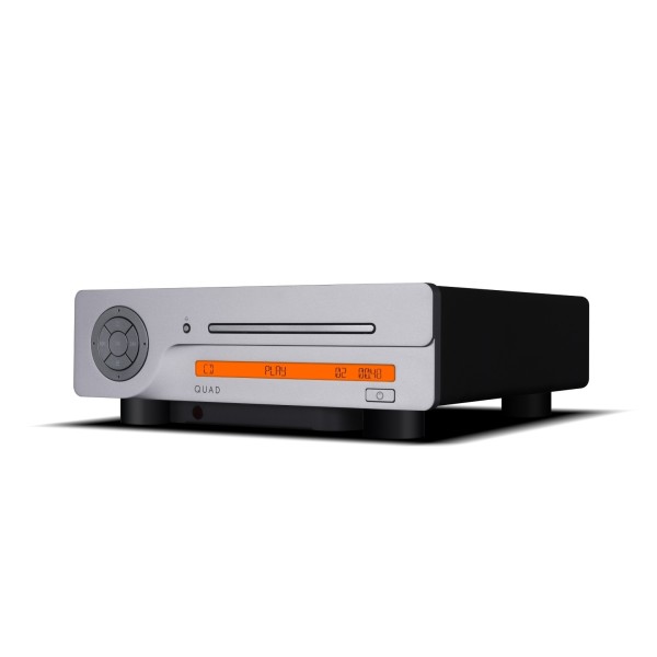 Quad 3-CDT CD Transport CD Player, Silver - right angle 