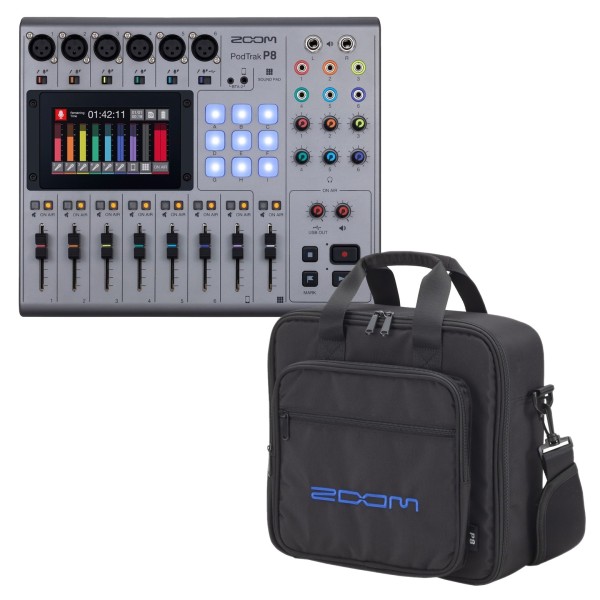 Zoom PodTrak P8 with Zoom CBP-8 Carrying Bag - Bundle