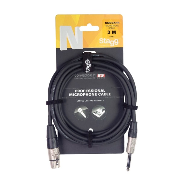 Stagg NMC Female XLR to Mono Jack Cable, 3m/10ft NMC3XP - Main