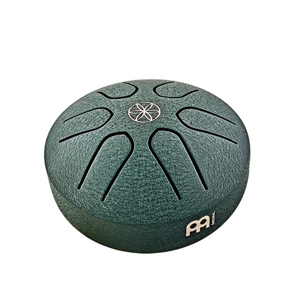 Meinl Sonic Energy 3" Pocket Steel Tongue Drum, A Major, 6 notes, 440 Hz, Dark Green, Germ of Life