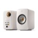 KEF LSX II Wireless Hi-Fi Speaker System (Pair), Cotton White - front and back angle 