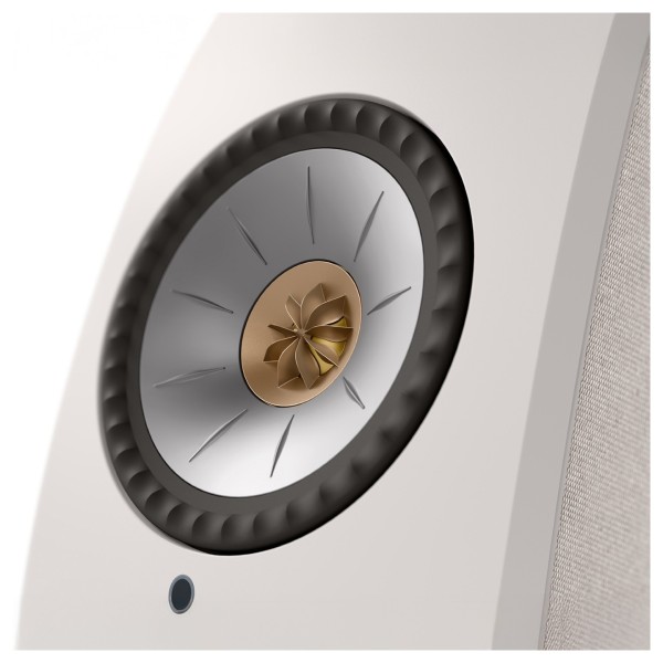KEF LSX II Wireless Hi-Fi Speaker System (Pair), Cotton White driver 