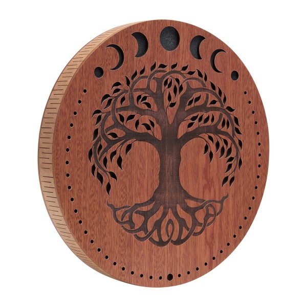 Meinl Sonic Energy 12" Rain Disk, Stream Sound, Moon Phases & Tree of Life Carving