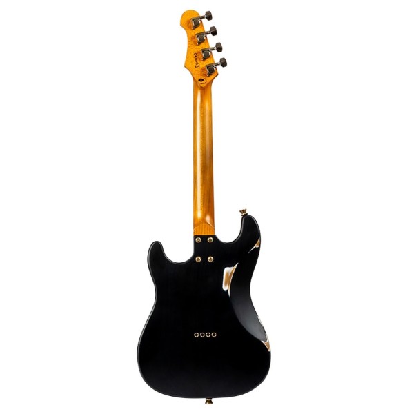 Flight Pathfinder Tenor Electric Ukulele, Black Relic - Back