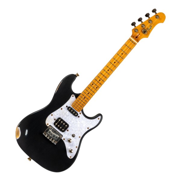 Flight Pathfinder Tenor Electric Ukulele, Black Relic