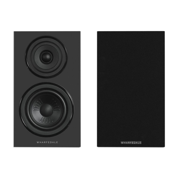 Wharfedale Diamond 12.1i Bookshelf Speakers (Pair), Walnut - front dual 