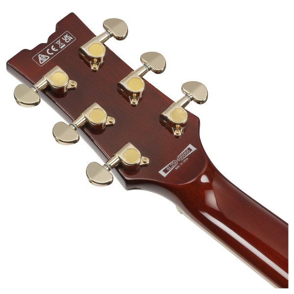 Ibanez AR420, Black Mirage Gradation - back of headstock