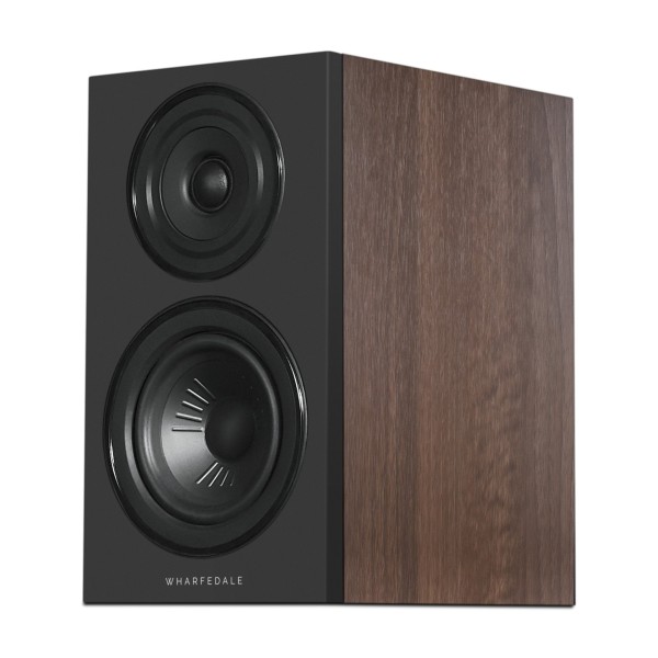 Wharfedale Diamond 12.1i Bookshelf Speakers (Pair), Walnut left 