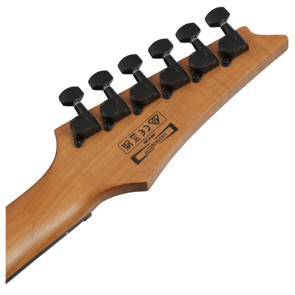 Ibanez GRGR221FA, Transparent Indigo Black - back of headstock