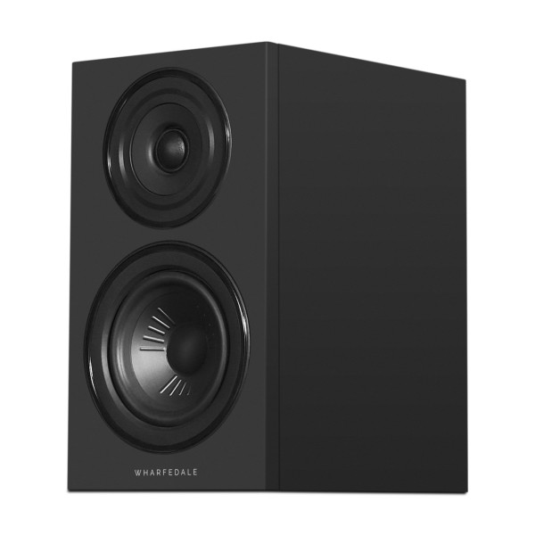 Wharfedale Diamond 12.1i Bookshelf Speakers (Pair), Black left no grille 