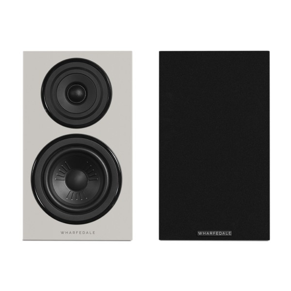 Wharfedale Diamond 12.1i Bookshelf Speakers (Pair), Grey front dual 