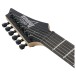 Ibanez GRG120QASP, Black - headstock