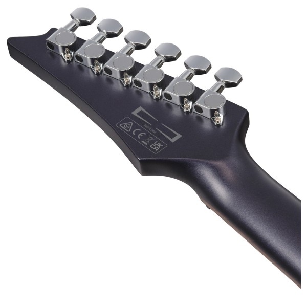 Ibanez GRX120SP, Dark Dusk Metallic Matte - back of headstock