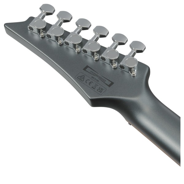 Ibanez GRX120SP, Noble Gray Metallic Matte - back of headstock