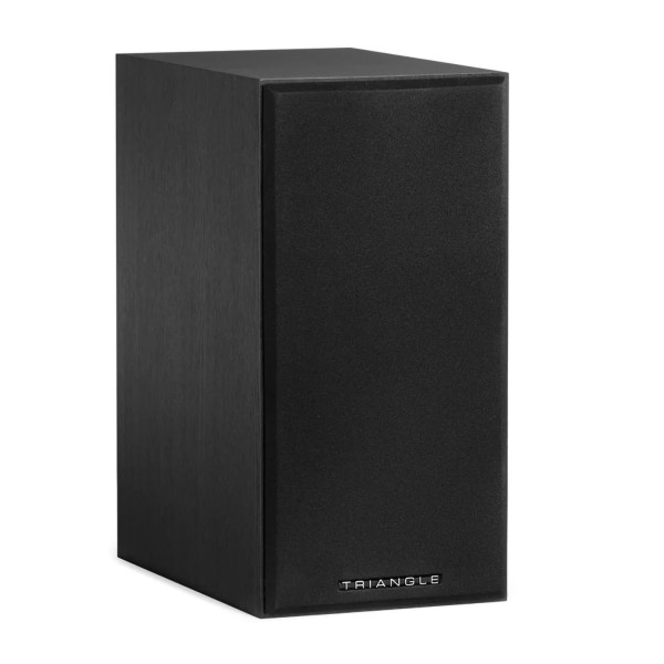 Triangle Comete EZ Bookshelf Speakers (Pair), Black Ash - angle grille
