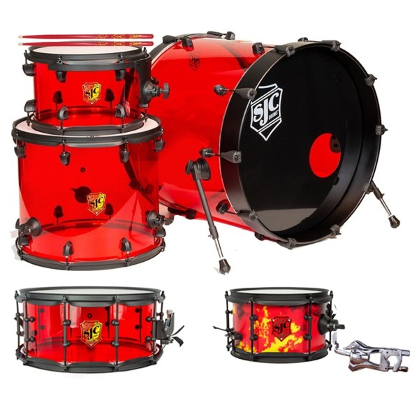 SJC Drums Josh Dun Torch Shell Pack Custom Bundle