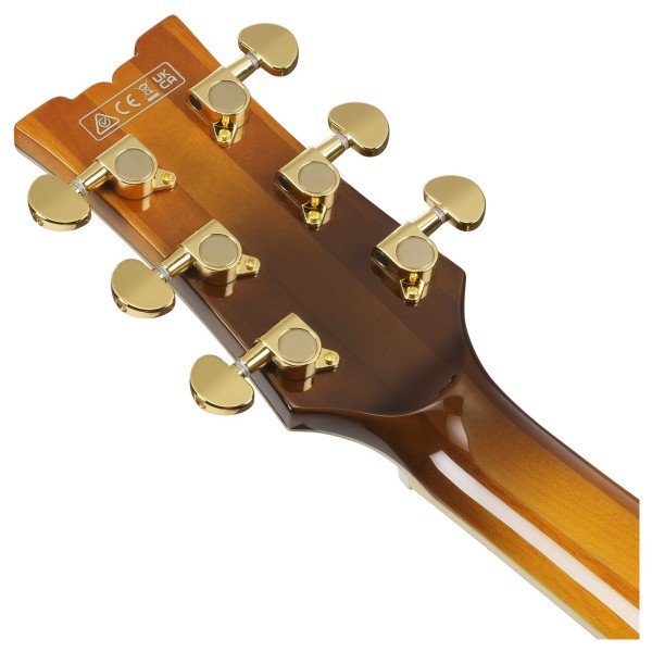 Ibanez AM153FM, Antique Tobacco Burst - back of headstock