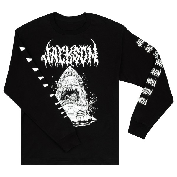 Jackson Sharkrot L/S T-Shirt, Black, L - right sleeve