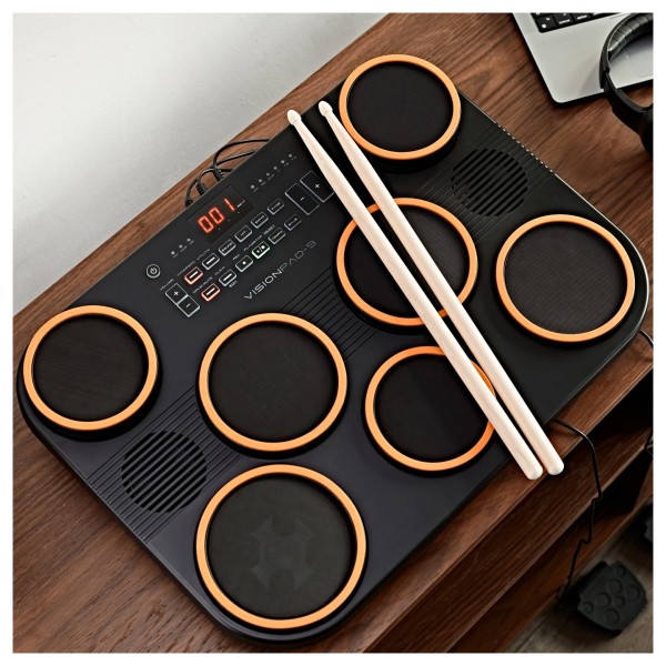 VISIONPAD-9 Electronic Drum Pad by Gear4music