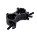 Double Half Coupler Clamp by Gear4music, 32-35mm, Black