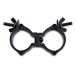 Double Half Coupler Clamp by Gear4music, 48-51mm, Black