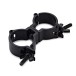 Double Half Coupler Clamp by Gear4music, 48-51mm, Black