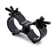 Double Half Coupler Clamp by Gear4music, 48-51mm, Black