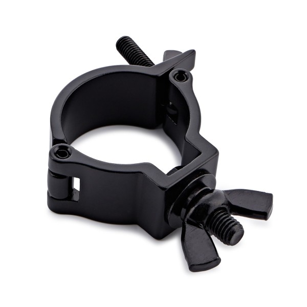 Half Coupler Clamp in Black by Gear4music, 48-51mm