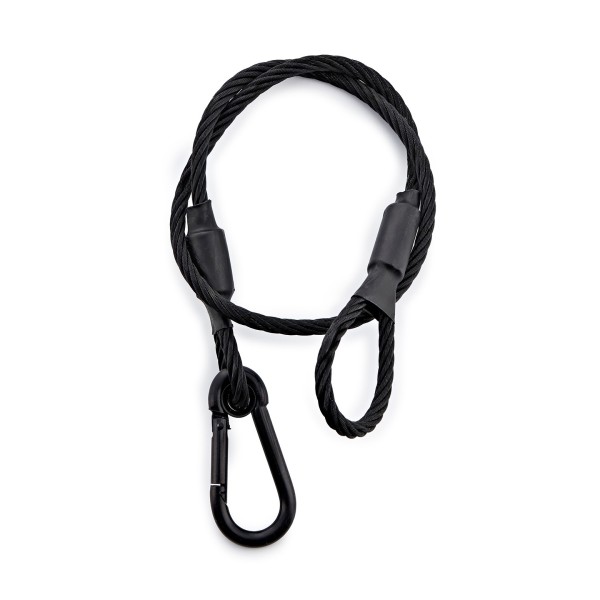 Lighting Safety Rope in Black by Gear4music, 600mm, 15kg SWL