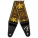 Fender Pasadena Woven Strap, Yellow Wallflower - ends
