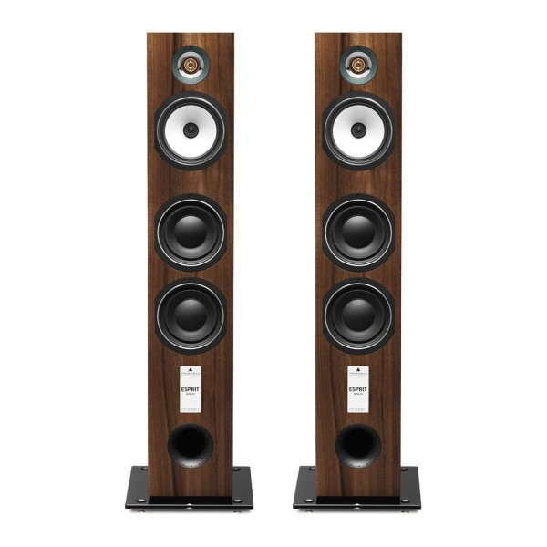 Triangle Antal EZ Floorstanding Speakers (Pair), Chestnut front dual 