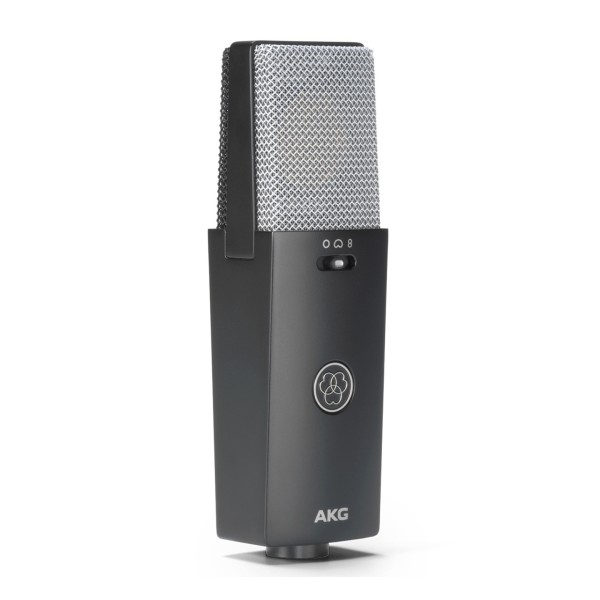 AKG C114 Large Diaphragm Multi-Pattern Condenser Microphone, Angle Left