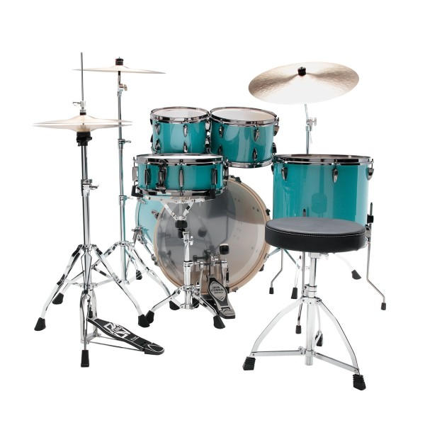 Tama Imperialstar 22" 5pc Drum Kit, Sky Blue Mist - Back