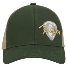 Fender Fender Globe Pick Patch Hat, Green/Khaki, One Size