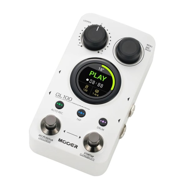 GL100 Groove Loop Phraser and Drum Station Pedal - Angled